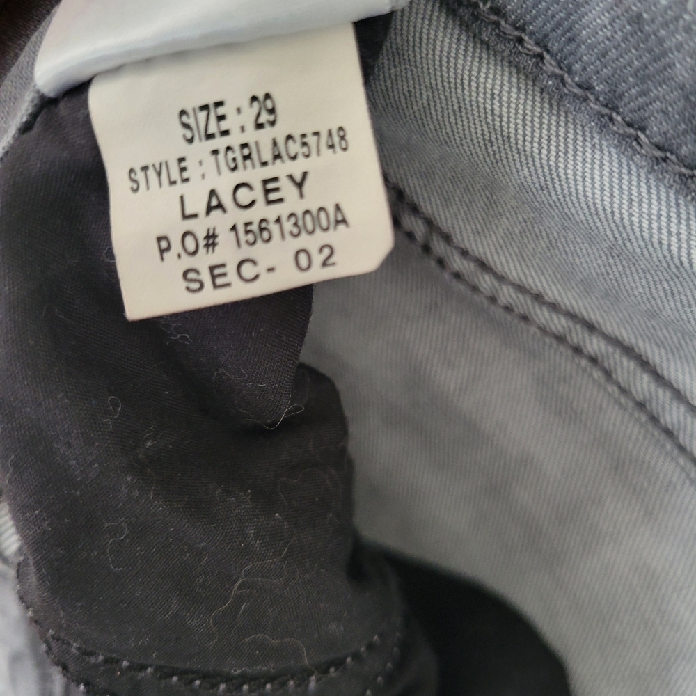 Joe's Jeans High Rise Skinny Ankle Lacey Sz 29 Faded Gray - Picture 6 of 13